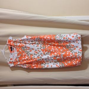 Ronnie Nicole sheath dress orange and gray